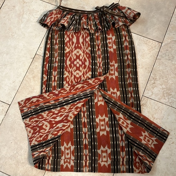 Ulla Johnson Women's Salima Printed Multicolor Ruffle Cotton Skirt Sz 6 - Picture 7 of 12